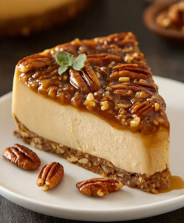 Pecan Caramel Cheesecake