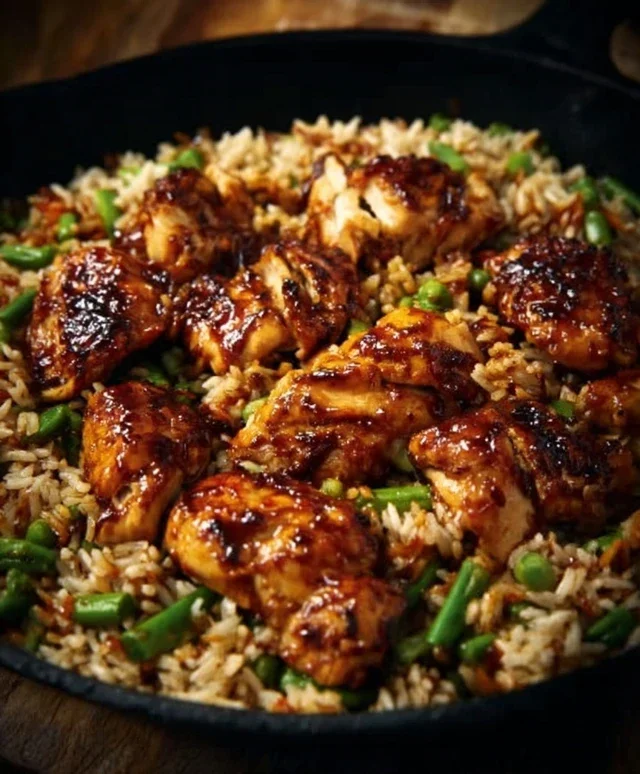 One-Pan Bold Honey BBQ Chicken Rice