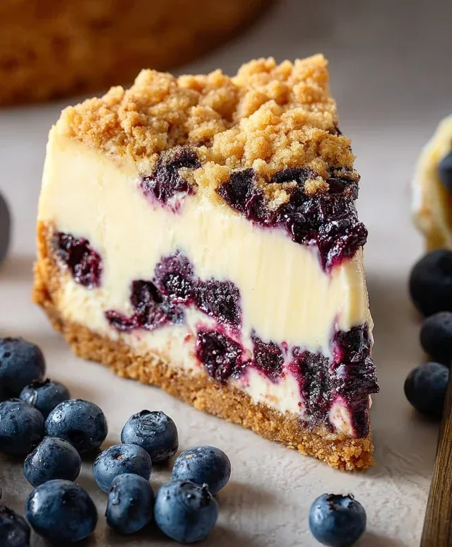 Blueberry Crum extract extractble Cheesecake