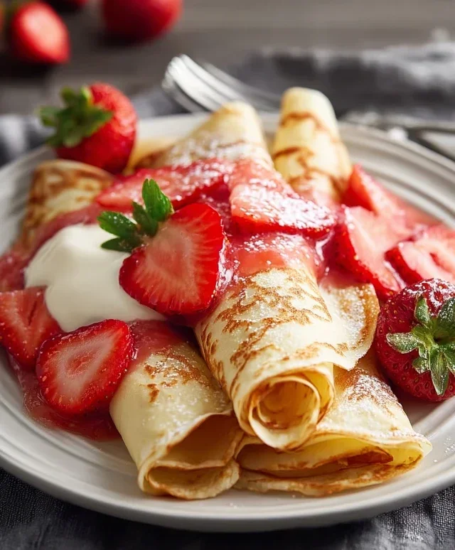 Strawberry Crepes