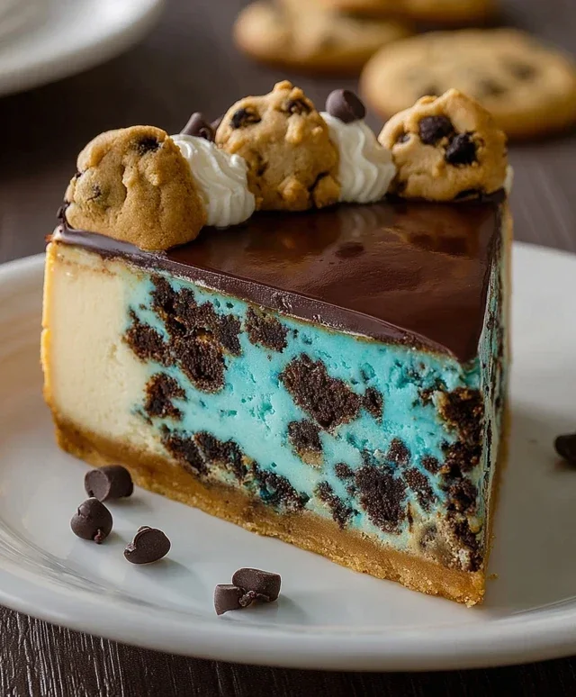 Cookie Monster Cheesecake