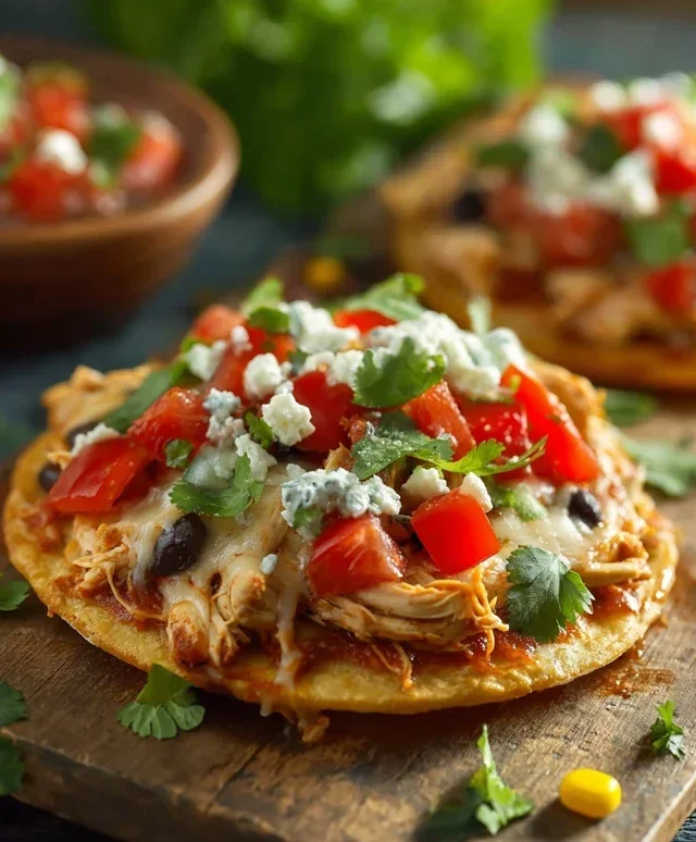 Mexican Rotisserie Chicken Tostadas
