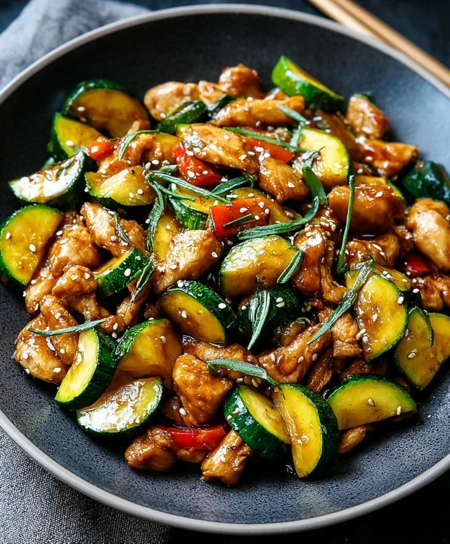 Chicken Zucchini Stir Fry