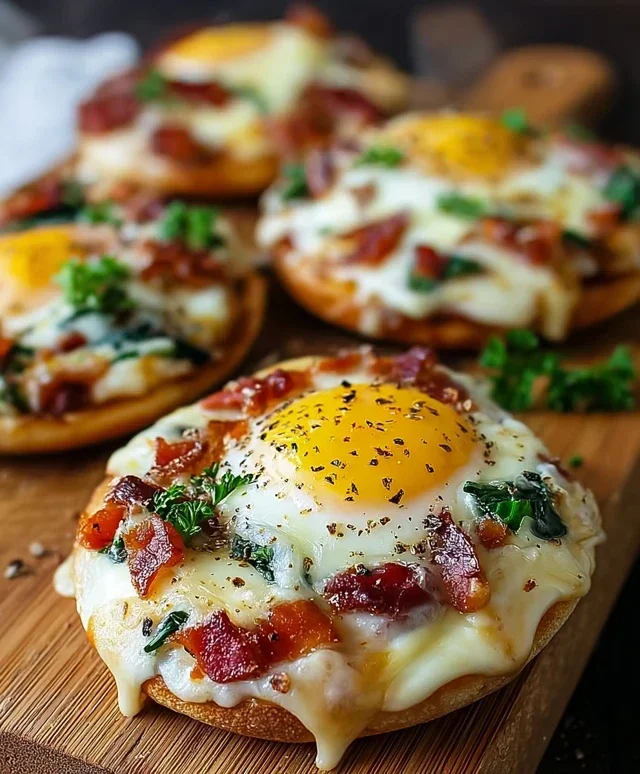 English Muffin Breakfast Pizza