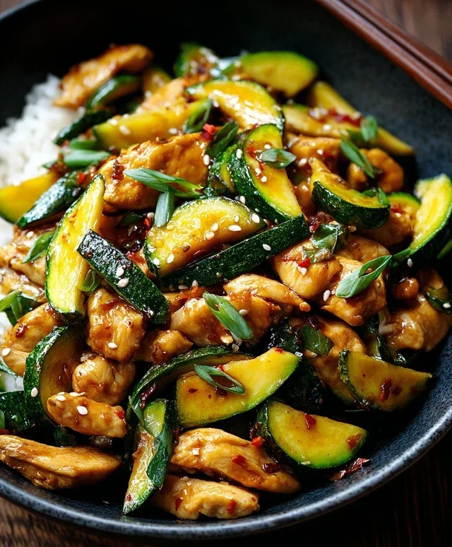 Chicken Zucchini Stir Fry