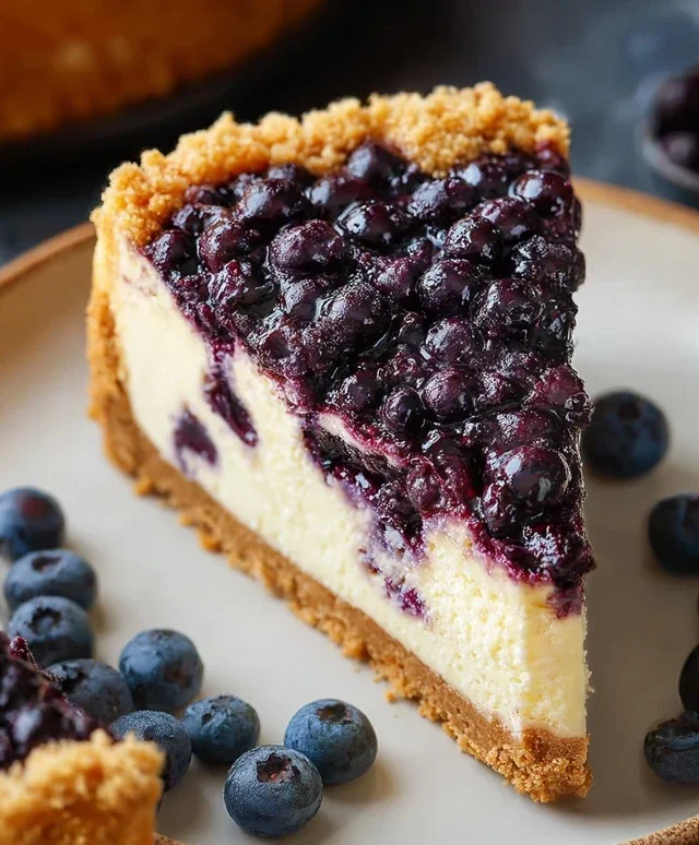 Blueberry Crum extract extractble Cheesecake