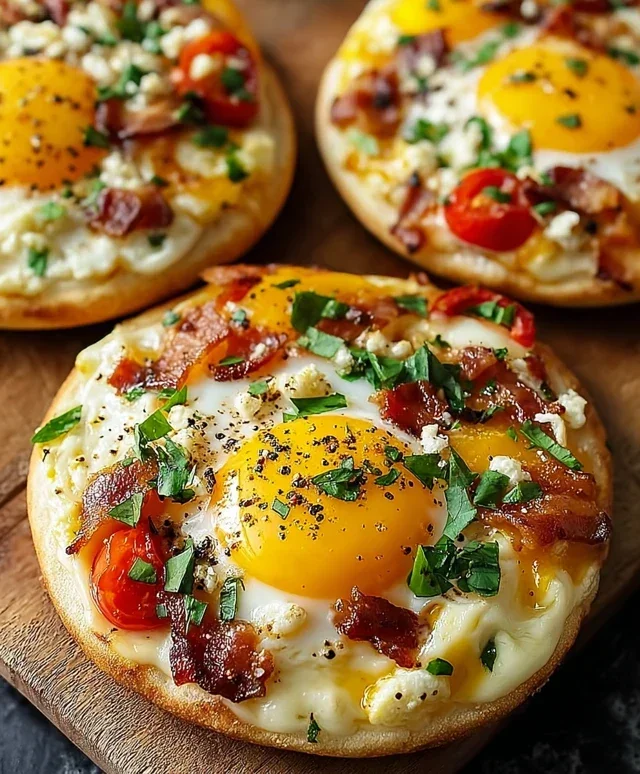English Muffin Breakfast Pizza