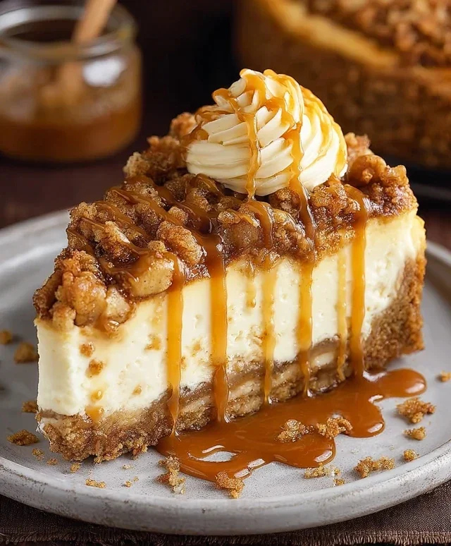 Apple Crisp Cheesecake Delight