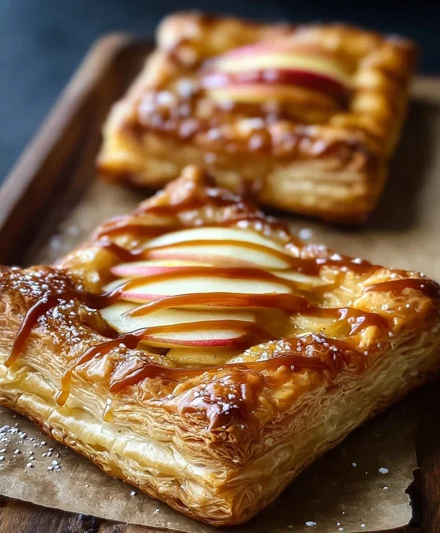 Caramel Apple Puff Pastries