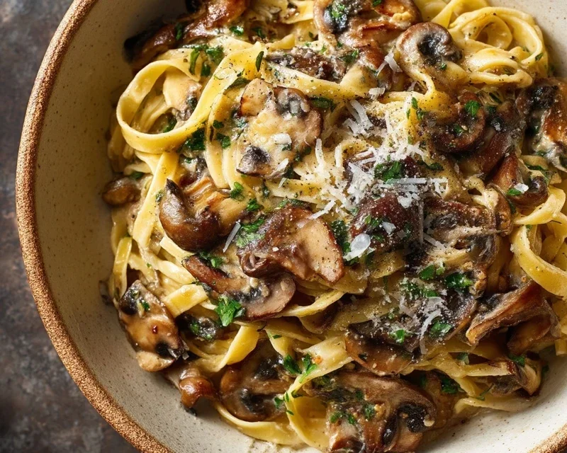 Garlic Mushroom Pasta