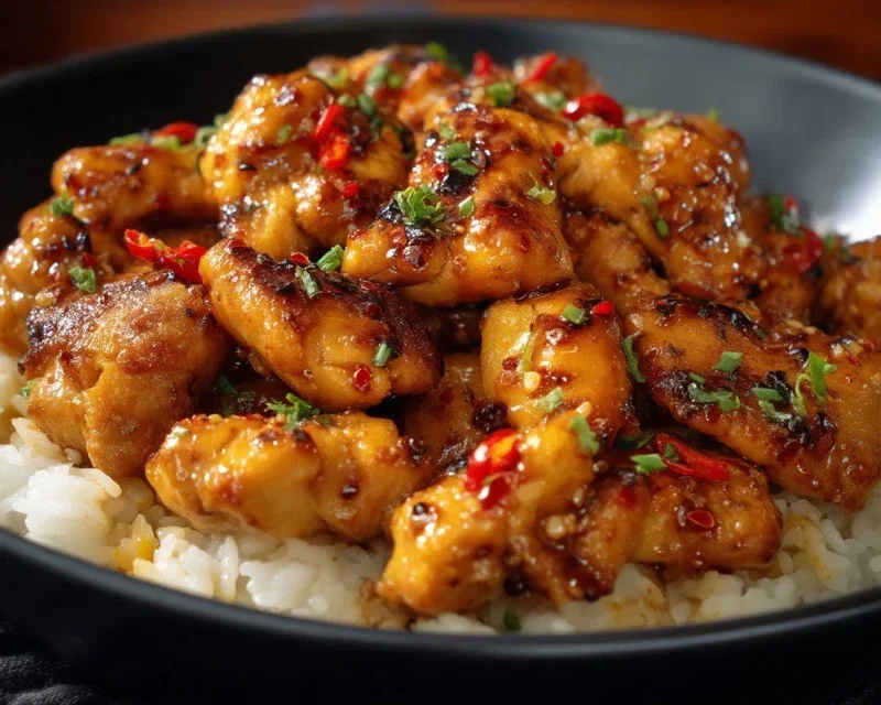 Sweet and Spicy Honey Pepper Chicken