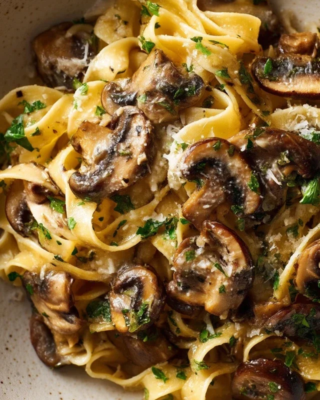 Garlic Mushroom Pasta
