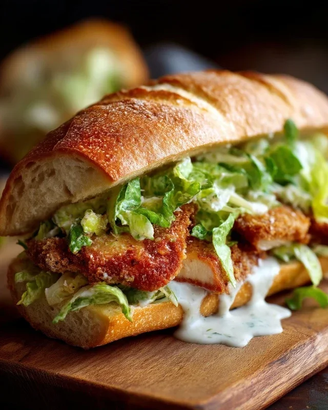 Crispy Chicken Caesar Sandwich