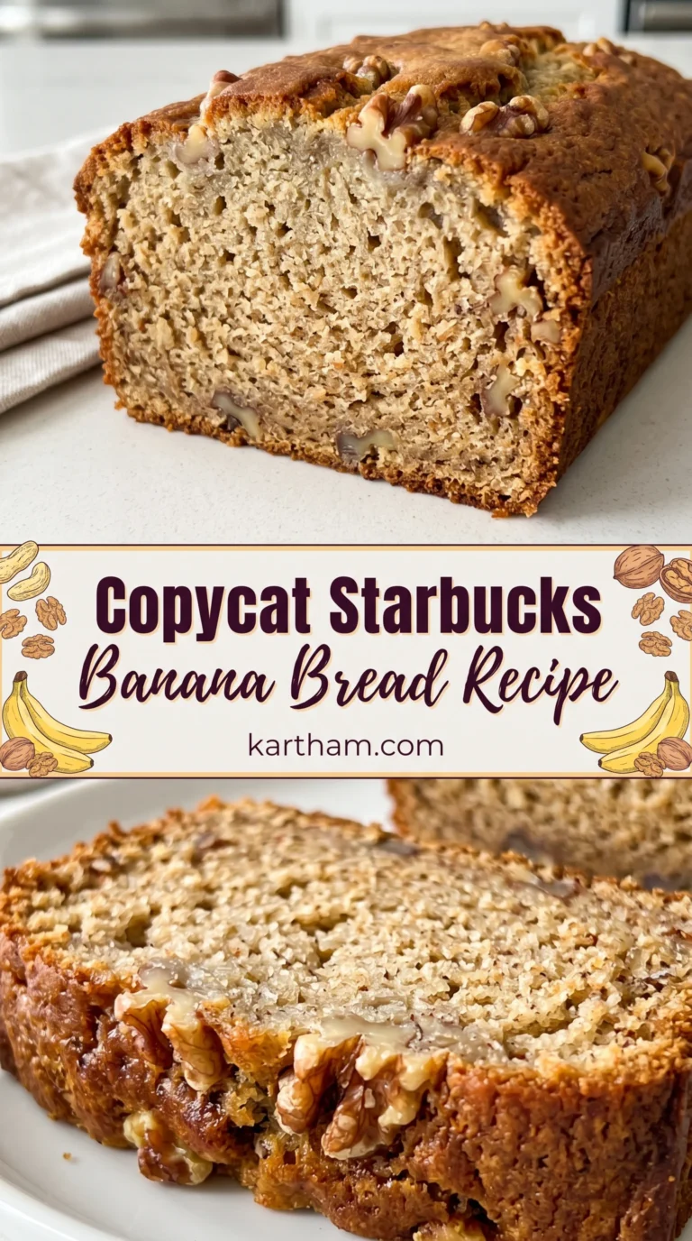 Copycat Starbucks Banana Bread Recipe