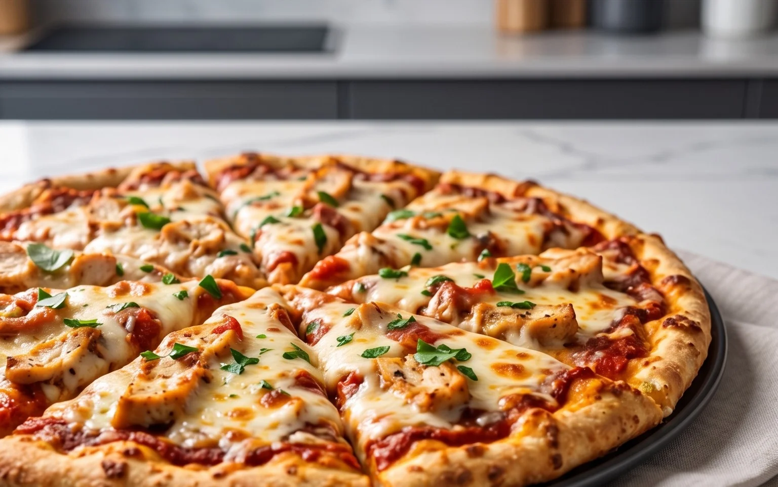 Chicken Crust Pizza (Low Carb + High Protein