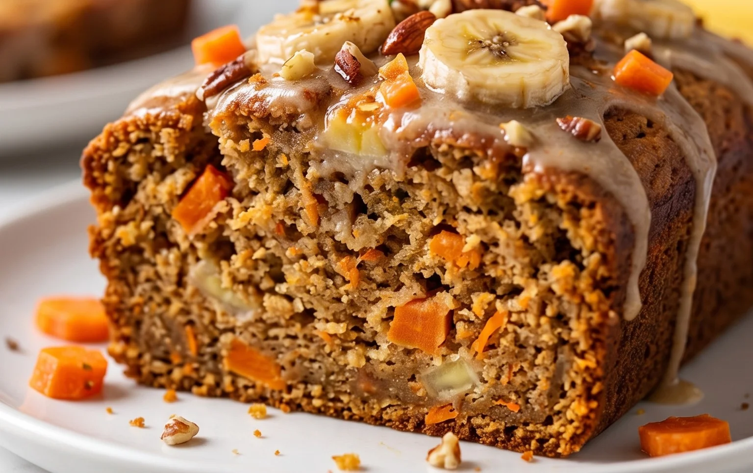 Dairy Free Carrot Cake Banana Bread