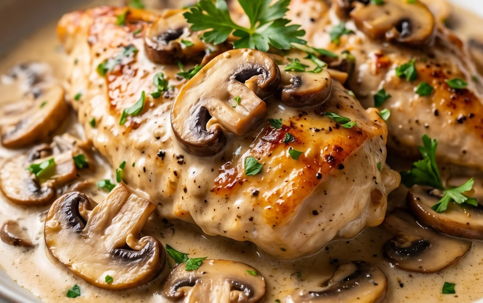 Creamy Mushroom Chicken Recipe