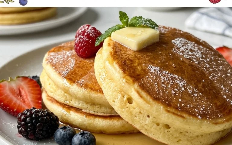 Fluffy Japanese Soufflé Pancakes