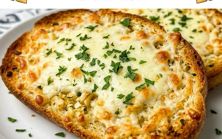 BEST CHEESY GARLIC BREAD RECIPE