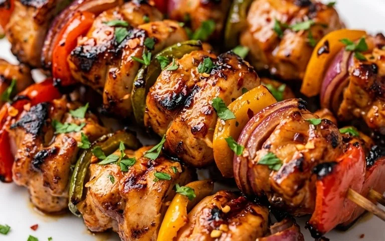 Air Fryer Chicken Skewers (VIDEO)
