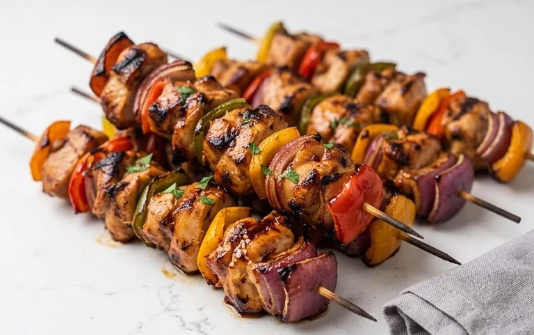 Air Fryer Chicken Skewers (VIDEO)
