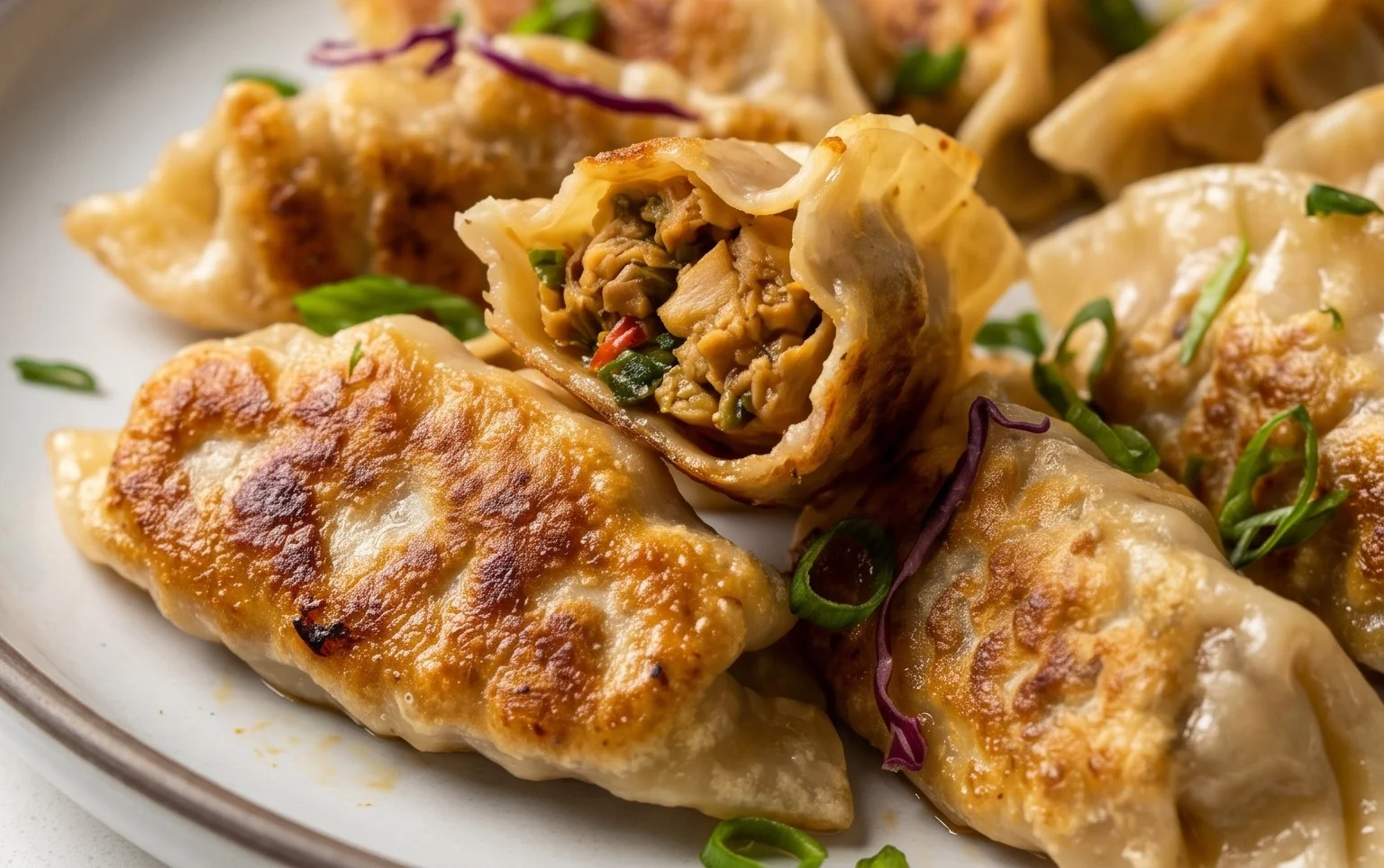 Chicken Potstickers (Pan Fried Dumplings)