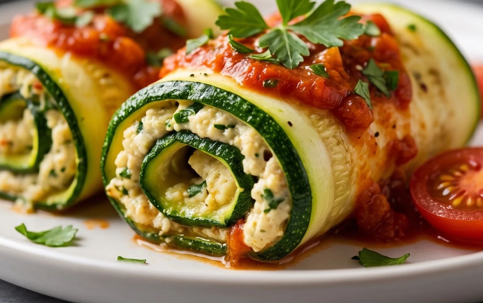 Vegan Zucchini Rollatini