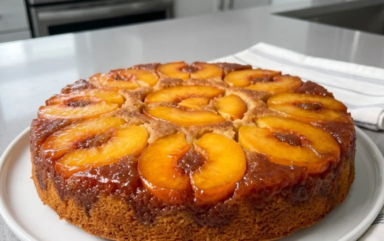 Peach Upside-Down Cake Recipe