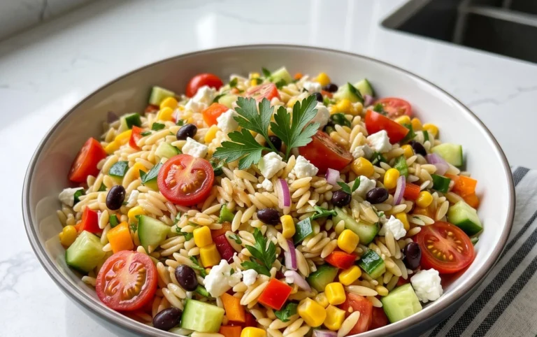 Rainbow Orzo Salad