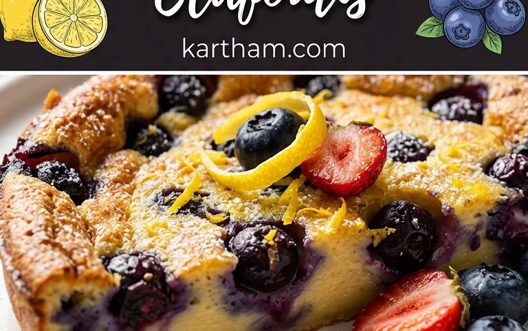 Lemon Blueberry Clafoutis
