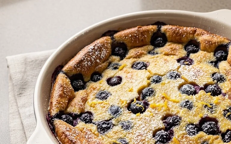 Lemon Blueberry Clafoutis