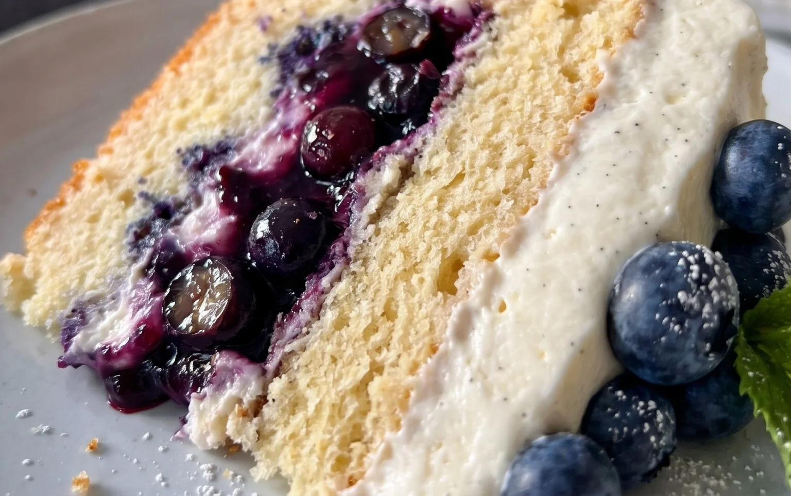 Nova Scotia Blueberry Cream Cake