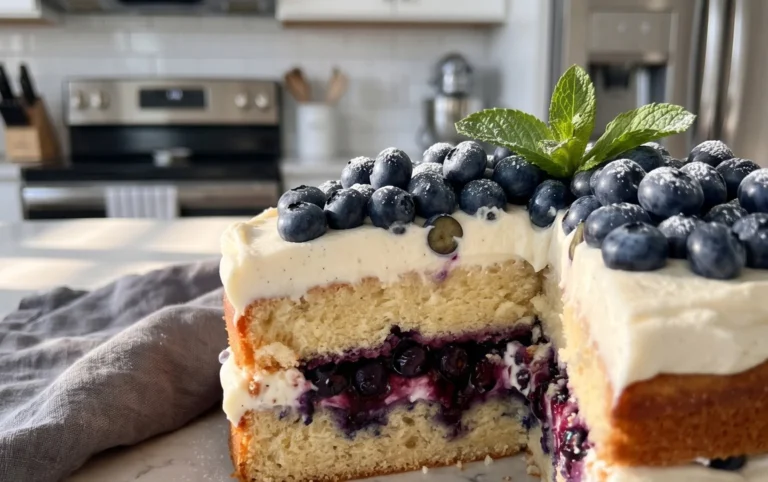Nova Scotia Blueberry Cream Cake