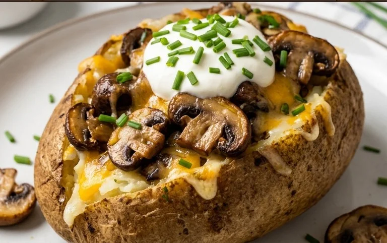 The Ultimate Stuffed Baked Potatoes with Mushrooms