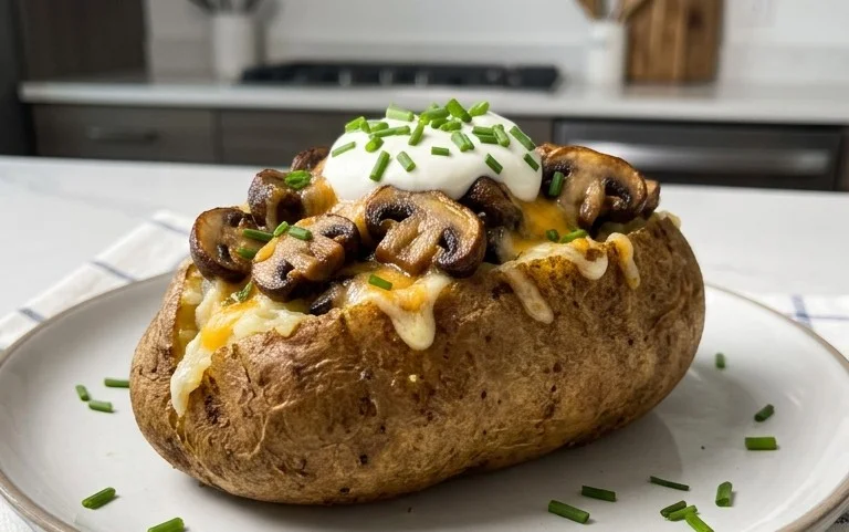 The Ultimate Stuffed Baked Potatoes with Mushrooms