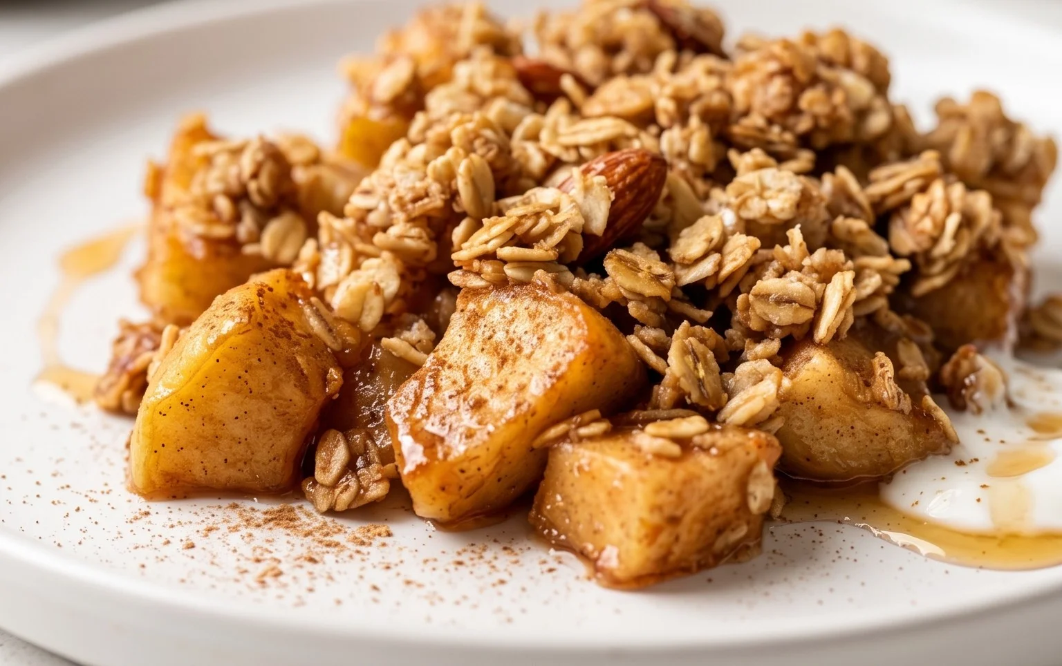 Healthy Breakfast Apple Crum extractble