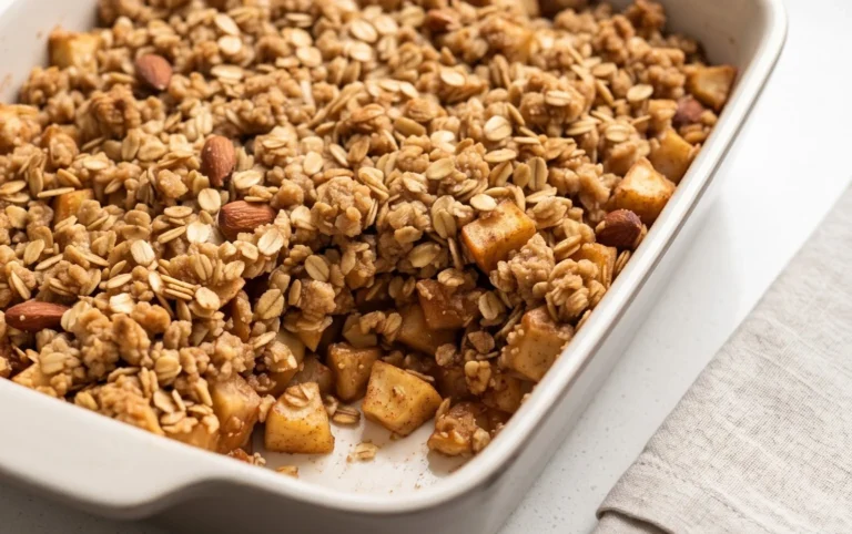 Healthy Breakfast Apple Crum extractble
