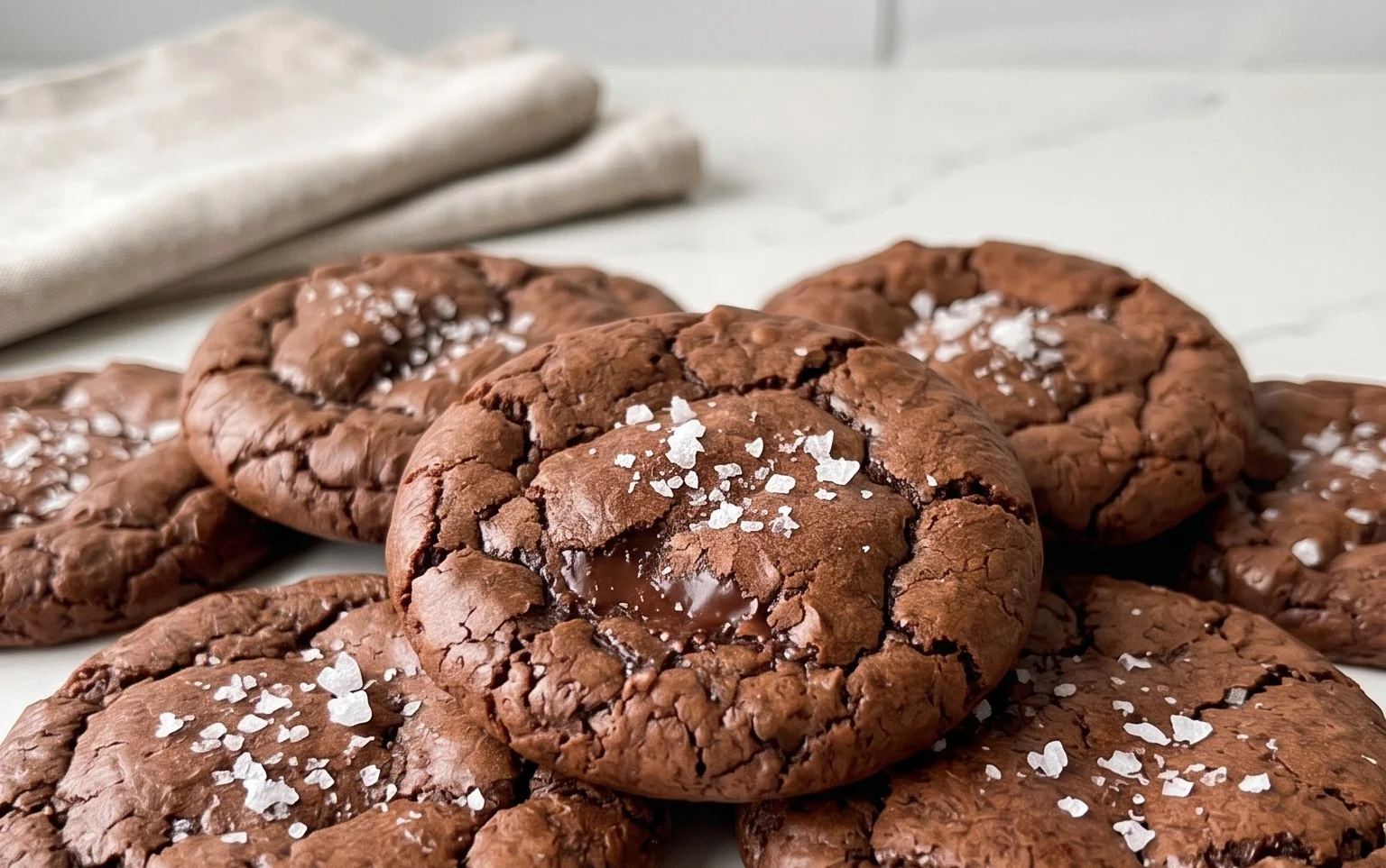 Salted Brownie Cookies