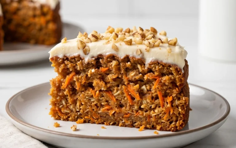 Easy Flourless Oatmeal Carrot Cake Recipe