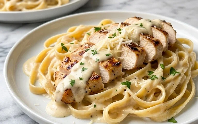 Low Calorie Chicken Alfredo