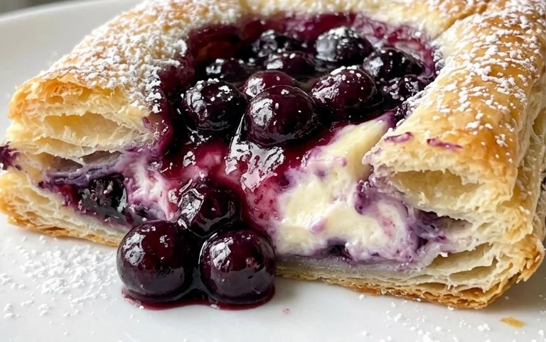 Blueberry Cream Cheese Puff Pastry