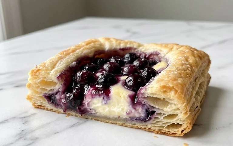 Blueberry Cream Cheese Puff Pastry