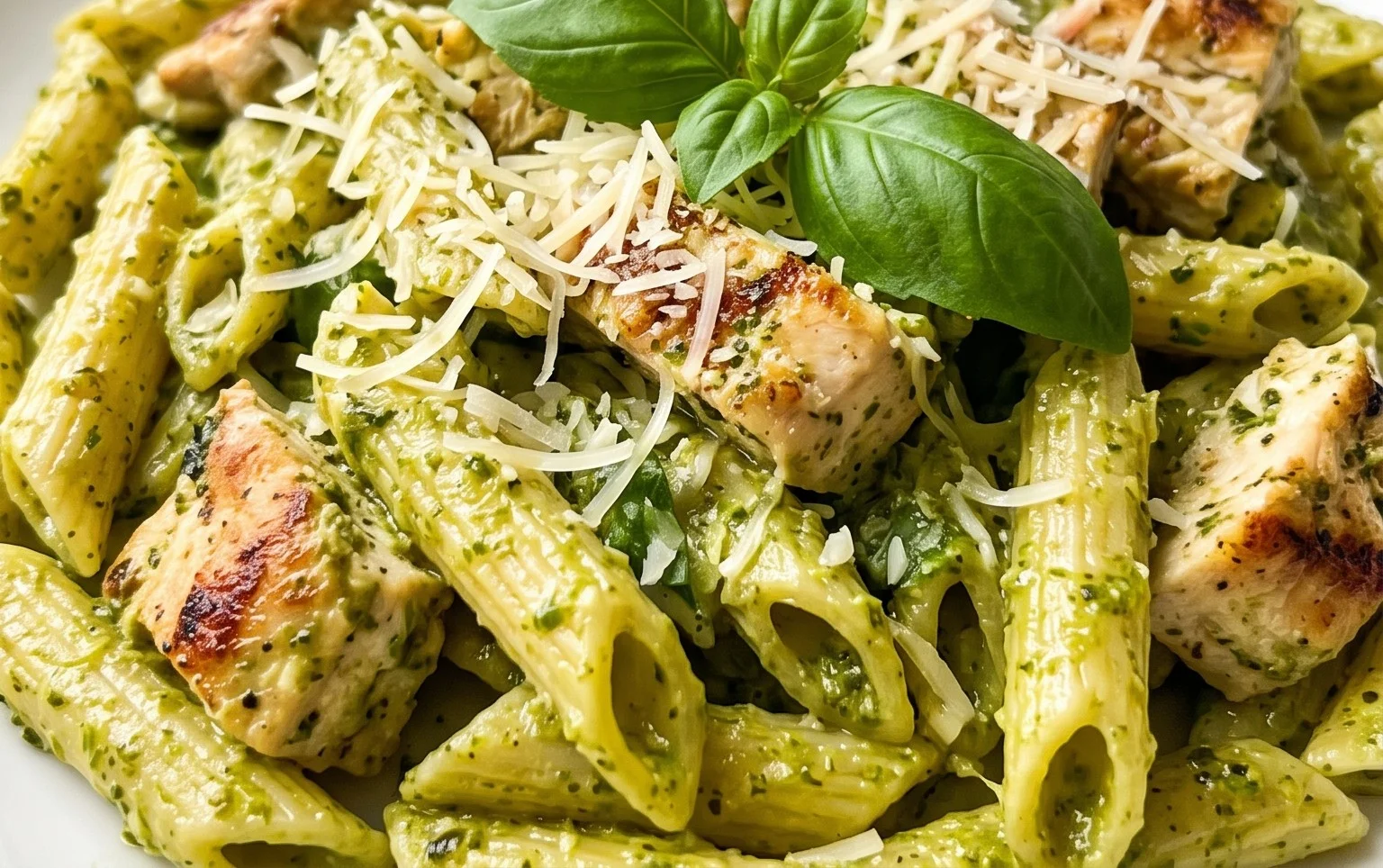 Creamy Chicken Pesto Pasta