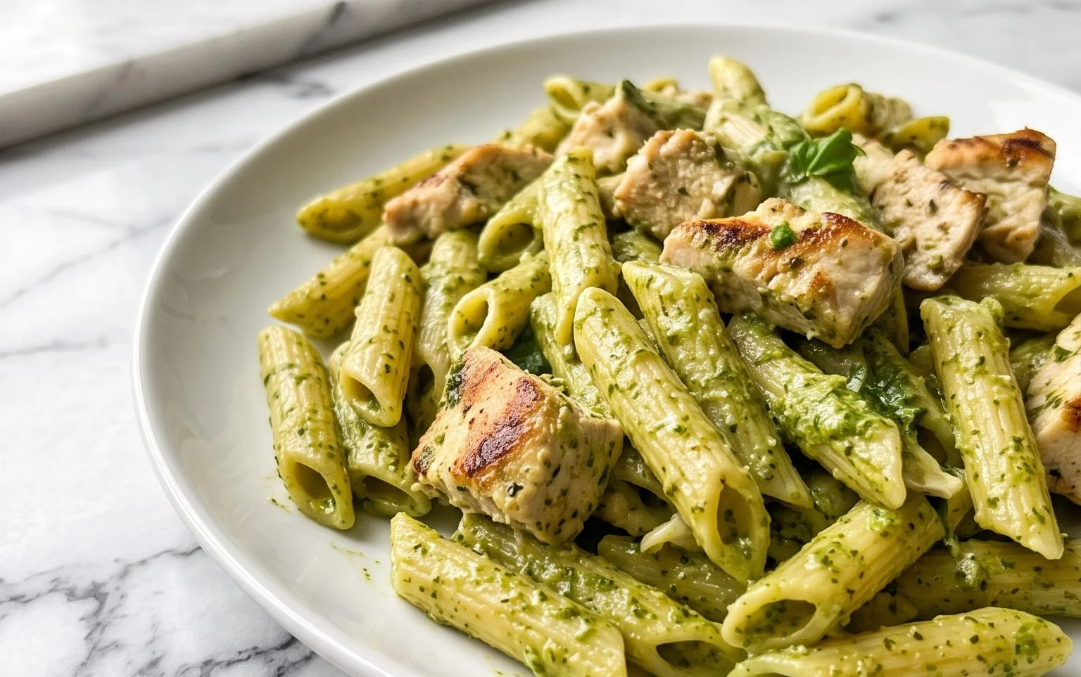 Creamy Chicken Pesto Pasta