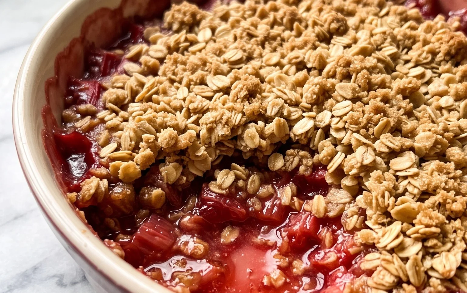Easy Rhubarb Crisp