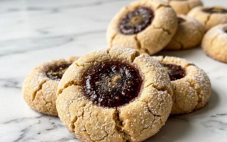 Cardamom Fig Thumbprint Cookies