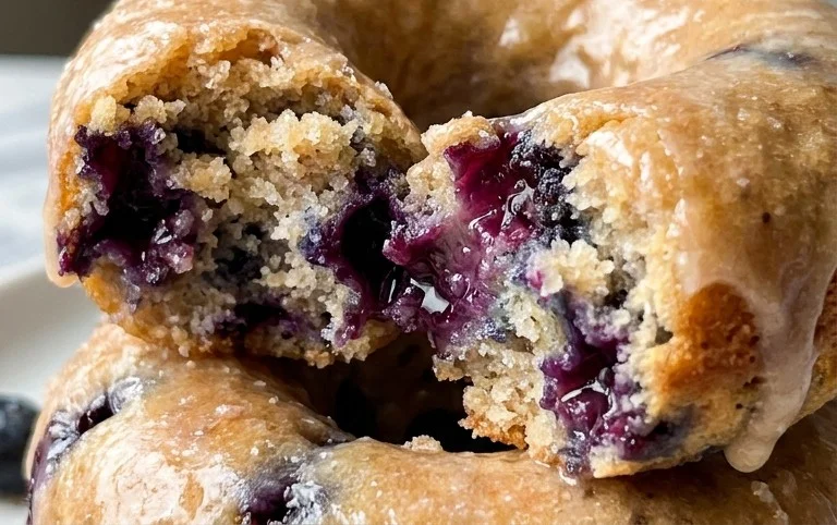 Blueberry Cake Donuts