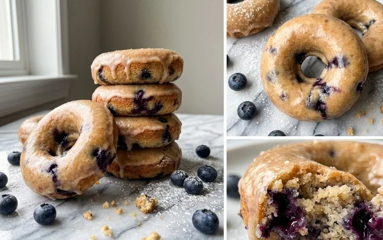 Blueberry Cake Donuts