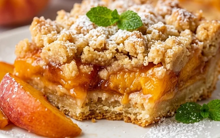 Fresh Peach Crum extractb Bars