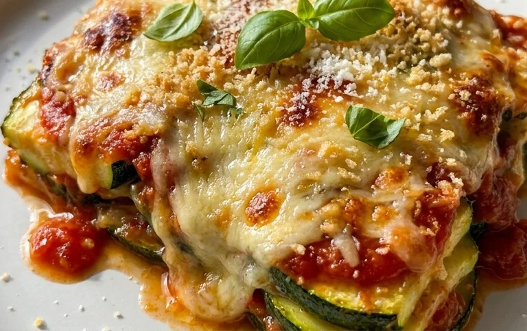 Three Cheese Zucchini Parmesan